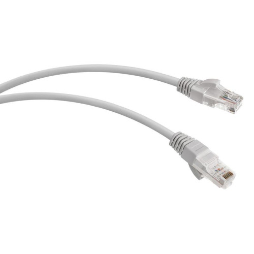 Патч-корд WRline WR-PC-RJ45-UTP-5E-5-GY UTP RJ-45 вил.-вилка RJ-45 кат.5E 5м серый LSZH (уп.:1шт)
