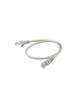 Патч-корд GoPower RJ-45 (m)-RJ-45 (m) 1.0м кат.5е ПВХ 26AWG серый в пакете (1/100)
