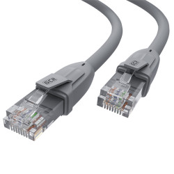 GCR Патч-корд прямой 3.0m UTP кат.6, серый, 24 AWG, ethernet high speed, RJ45, T568B, GCR-52593