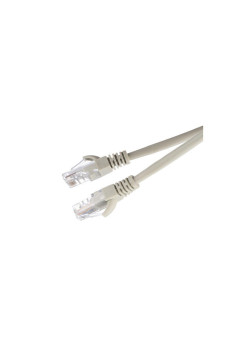 Патч-корд GoPower RJ-45 (m)-RJ-45 (m) 20.0м кат.5е ПВХ 26AWG CCA серый в пакете (1/20)