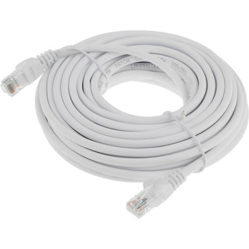 Патч-корд Lanmaster LAN-PC45/U5E-10-WH UTP RJ-45 вил.-вилка RJ-45 кат.5E 10м белый LSZH (уп.:1шт)