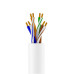 GCR Кабель витая пара 5e U/UTP PVC 200м медь 4*2*7/0.2(24AWG) многожильный(Stranded), OD 5,5мм, белый, GCR-57782