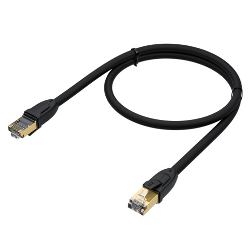 GCR Патч-корд PROF прямой 1.0m, FTP медь кат.6, позолоч. контакты и  коннектор, 25 AWG, Deluxe ethernet high speed 10 Гбит/с, RJ45, T568B