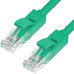 Greenconnect Патч-корд прямой, малодымный LSZH 5.0m UTP кат.6, зеленый, 24 AWG, литой, ethernet high speed, RJ45, T568B, GCR-50730