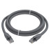 GCR Патч-корд прямой 5.0m UTP кат.6, серый, 24 AWG, ethernet high speed, RJ45, T568B, GCR-52595