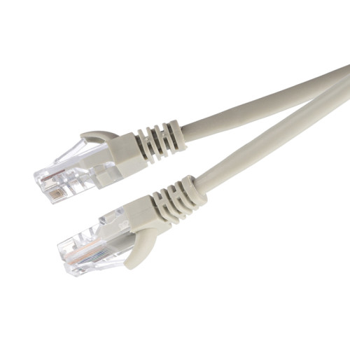 Патч-корд GoPower RJ-45 (m)-RJ-45 (m) 0.5м кат.5е ПВХ 26AWG CCA серый в пакете (1/250)