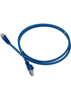 Патч-корд Lanmaster LAN-PC45/U5E-5.0-BL UTP RJ-45 вил.-вилка RJ-45 кат.5E 5м синий LSZH (уп.:1шт)