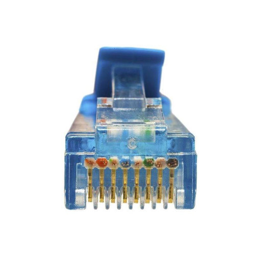 Патч-корд Suprlan 10-0149 UTP RJ-45 вил.-вилка RJ-45 кат.5E 3м синий LSZH 26AWG