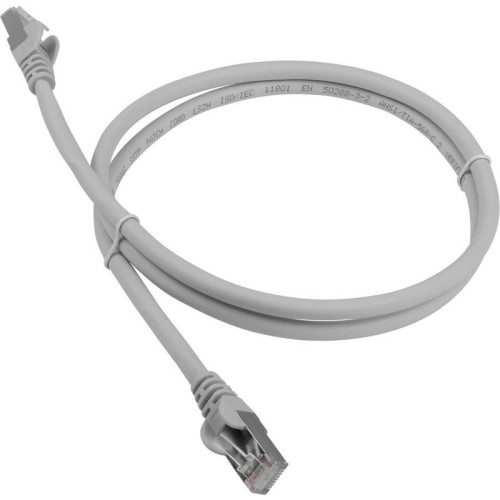 Патч-корд Lanmaster LAN-PC45/S6A-1.5-GY FTP RJ-45 вил.-вилка RJ-45 кат.6A 1.5м серый LSZH