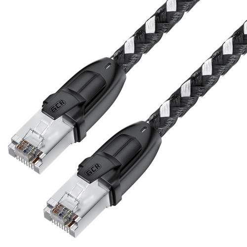 GCR Патч-корд PROF прямой 10.0m, UTP медь кат.6, STRONG черно-белый нейлон, ethernet high speed 10 Гбит/с, T568B, GCR-52780 GCR Патч-корд PROF прямой 10.0m, UTP медь кат.6, STRONG черно-белый нейлон, ethernet high speed 10 Гбит/с, T568B, GCR-52780