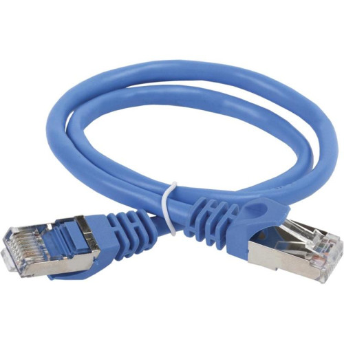 Патч-корд ITK PC03-C5EFL-1M F/FTP RJ-45 вил.-вилка RJ-45 кат.5E 1м синий LSZH
