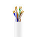 GCR Кабель витая пара 5e U/UTP PVC 200м медь 4х2х0,5 (24AWG), одножильный(Solid), белый, GCR-57727
