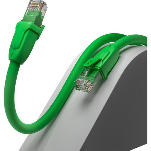 GCR Патч-корд прямой 2.5m UTP кат.6, зеленый, 24 AWG, ethernet high speed, RJ45, T568B, GCR-52413