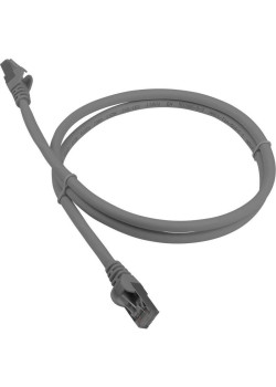 Патч-корд Lanmaster LAN-PC45/S6A-1.0-GY FTP RJ-45 вил.-вилка RJ-45 кат.6A 1м серый LSZH (уп.:1шт)