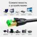 GCR PRO Патч-корд LSZH PROF кат.7 ethernet  10.0m F/FTP, RJ45, CU, 28 AWG, белый, литой, экранированные коннекторы, T568B, GCR-55742