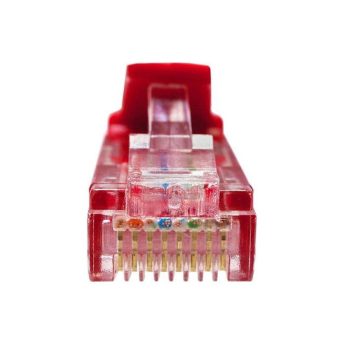 Патч-корд Suprlan 10-0152 UTP RJ-45 вил.-вилка RJ-45 кат.5E 1м красный LSZH 24AWG