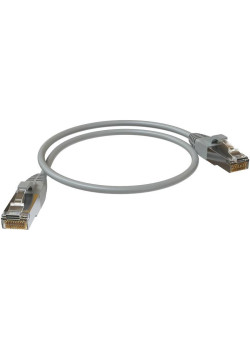 Патч-корд Sysmatrix PC 4545.5ES26.05LSZHGY F/UTP RJ-45 вил.-вилка RJ-45 кат.5E 0.5м серый LSZH