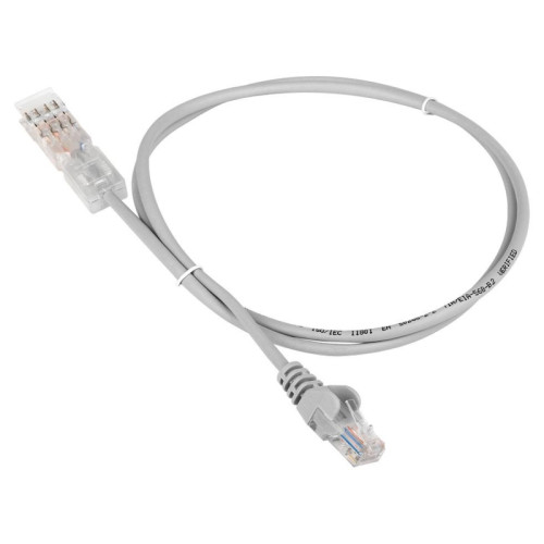 Патч-корд Lanmaster LAN-45-P2-2M UTP вилка RJ-45-110 2м серый ПВХ (уп.:1шт)