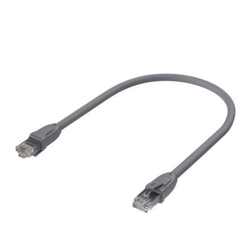 GCR Патч-корд прямой 0.3m UTP кат.6, серый, 24 AWG, ethernet high speed, RJ45, T568B, GCR-52541