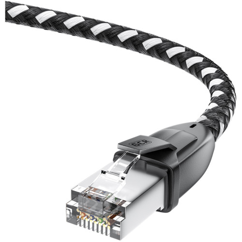 GCR Патч-корд PROF прямой 3.0m, UTP медь кат.6, STRONG черно-белый нейлон, ethernet high speed 10 Гбит/с, T568B, GCR-52778 GCR Патч-корд PROF прямой 3.0m, UTP медь кат.6, STRONG черно-белый нейлон, ethernet high speed 10 Гбит/с, T568B, GCR-52778