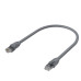 GCR Патч-корд прямой 0.3m UTP кат.6, серый, 24 AWG, ethernet high speed, RJ45, T568B, GCR-52541