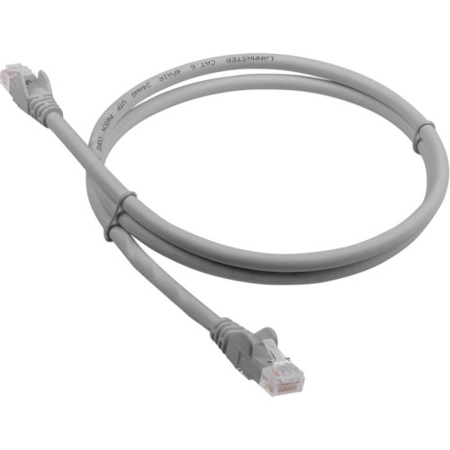 Патч-корд Lanmaster LAN-PC45/U6-0.5-GY UTP вилка RJ-45-вилка RJ-45 кат.6 0.5м серый LSZH (уп.:1шт)
