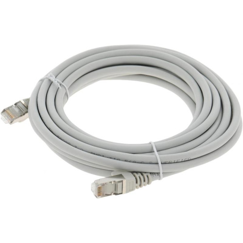 Патч-корд Lanmaster LAN-PC45/S6A-5.0-GY FTP RJ-45 вил.-вилка RJ-45 кат.6A 5м серый LSZH (уп.:1шт)