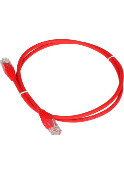 Патч-корд Lanmaster TWT-45-45-0.3-RD RJ-45 вил.-вилка RJ-45 кат.5E 0.3м красный ПВХ (уп.:1шт)