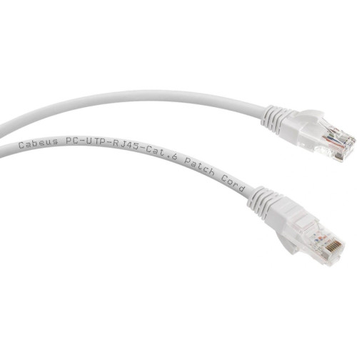 Патч-корд Cabeus PC-UTP-RJ45-CAT.6-3M-WH-LSZH U/UTP RJ-45 вил.-вилка RJ-45 кат.6 3м белый LSZH Патч-корд Cabeus PC-UTP-RJ45-CAT.6-3M-WH-LSZH U/UTP RJ-45 вил.-вилка RJ-45 кат.6 3м белый LSZH