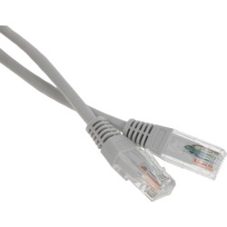 Патч-корд Lanmaster TWT-45-45-1.0-GY UTP RJ-45 вил.-вилка RJ-45 кат.5E 1м серый ПВХ (уп.:1шт)
