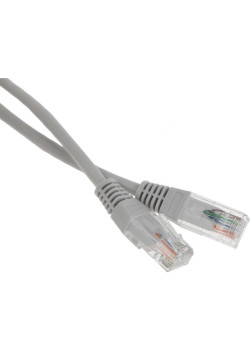 Патч-корд Lanmaster TWT-45-45-1.0-GY UTP RJ-45 вил.-вилка RJ-45 кат.5E 1м серый ПВХ (уп.:1шт)