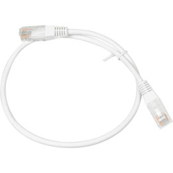 Патч-корд Lanmaster TWT-45-45-0.5-WH UTP RJ-45 вил.-вилка RJ-45 кат.5E 0.5м белый ПВХ (уп.:1шт)