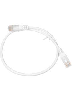Патч-корд Lanmaster TWT-45-45-0.5-WH UTP RJ-45 вил.-вилка RJ-45 кат.5E 0.5м белый ПВХ (уп.:1шт)