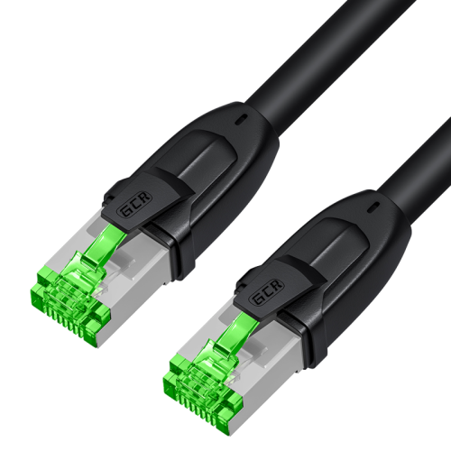 GCR PRO Патч-корд LSZH PROF прямой 30.0m, UTP медь кат.6, черный, 26 AWG, ethernet high speed 10 Гбит/с, RJ45, T568B, GCR-56872
