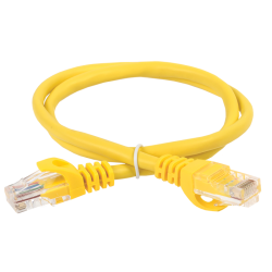 ITK Коммутационный шнур кат. 5Е UTP PVC 10м желтый