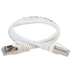 ITK Коммутационный шнур (патч-корд), кат.5Е FTP, 5м, белый