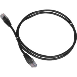 Патч-корд Lanmaster TWT-45-45-7.0-BK UTP RJ-45 вил.-вилка RJ-45 кат.5E 7м черный ПВХ
