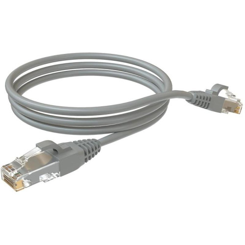 Патч-корд Sysmatrix PC 4545.5EU26.2LSZHGY U/UTP RJ-45 вил.-вилка RJ-45 кат.5E 2м серый LSZH