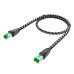GCR PRO Патч-корд PROF прямой 0.3m, UTP медь кат.6, STRONG черно-белый нейлон, ethernet high speed 10 Гбит/с, T568B GCR PRO Патч-корд PROF прямой 0.3m, UTP медь кат.6, STRONG черно-белый нейлон, ethernet high speed 10 Гбит/с, T568B