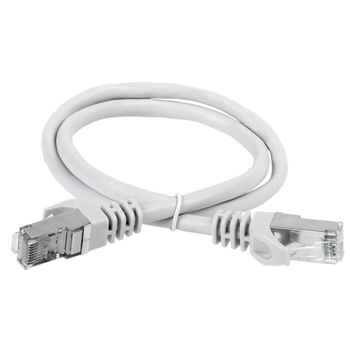 Коммутационный шнур (патч-корд), кат.6А S/FTP, LSZH, 5м, серый