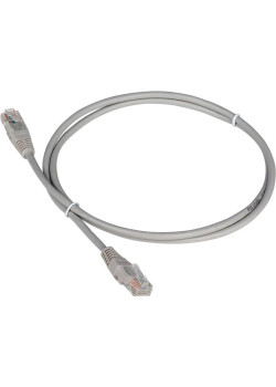Патч-корд Lanmaster TWT-45-45-50-GY UTP RJ-45 вил.-вилка RJ-45 кат.5E 50м серый ПВХ 26AWG