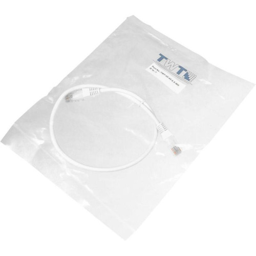Патч-корд Lanmaster TWT-45-45-0.5-WH UTP RJ-45 вил.-вилка RJ-45 кат.5E 0.5м белый ПВХ (уп.:1шт)