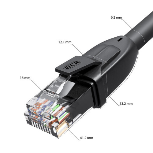 Greenconnect Патч-корд PROF 5.0m, UTP медь кат.6, ethernet high speed 10 Гбит/с, RJ45, T568B