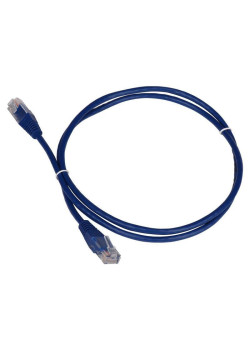 Патч-корд Lanmaster TWT-45-45-0.5-BL UTP RJ-45 вил.-вилка RJ-45 кат.5E 0.5м синий ПВХ (уп.:1шт)
