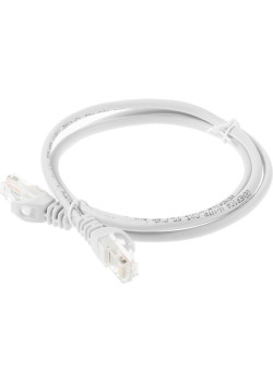Патч-корд ITK PC01-C5EU-1M-G UTP RJ-45 вил.-вилка RJ-45 кат.5E 1м серый ПВХ (уп.:1шт)