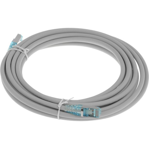 Патч-корд Hyperline PC-LPM-STP-RJ45-RJ45-C6-5M-LSZH-GY PC-LPM-STP-RJ45-RJ45-C6-5M U/FTP RJ-45 вил.-вилка RJ-45 кат.6 5м серый LSZH 26AWG