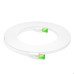 GCR Патч-корд LSZH PROF плоский прямой 2.0m, FTP, кат.8 ethernet, RJ45, медь, 30 AWG, белый, литой, экранированные коннекторы 24K GOLD, T568B, GCR-55858