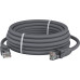 GCR Патч-корд прямой 30.0m UTP кат.6, серый, 24 AWG, литой, ethernet high speed, RJ45, T568B