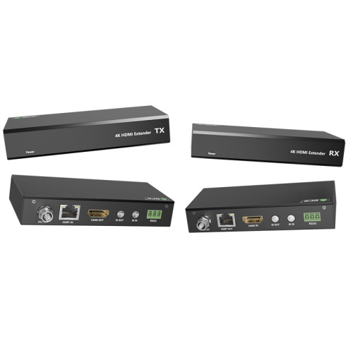 GCR PRO Удлинитель HDMI по витой паре с поддержкой HDBaset 4K до 70М, 1080P до 100М передатчик + приемник, 4:2:0, IR & POC, RS232, GCR-54692
