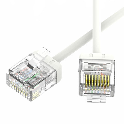 Патч-корд неэкранированный Ultra SLIM CAT6 U/UTP 4х2, 32 AWG, LSZH, белый, 1м